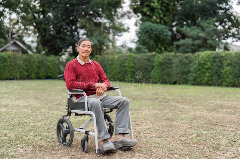 Happy person in wheelchair showing confidence and joy